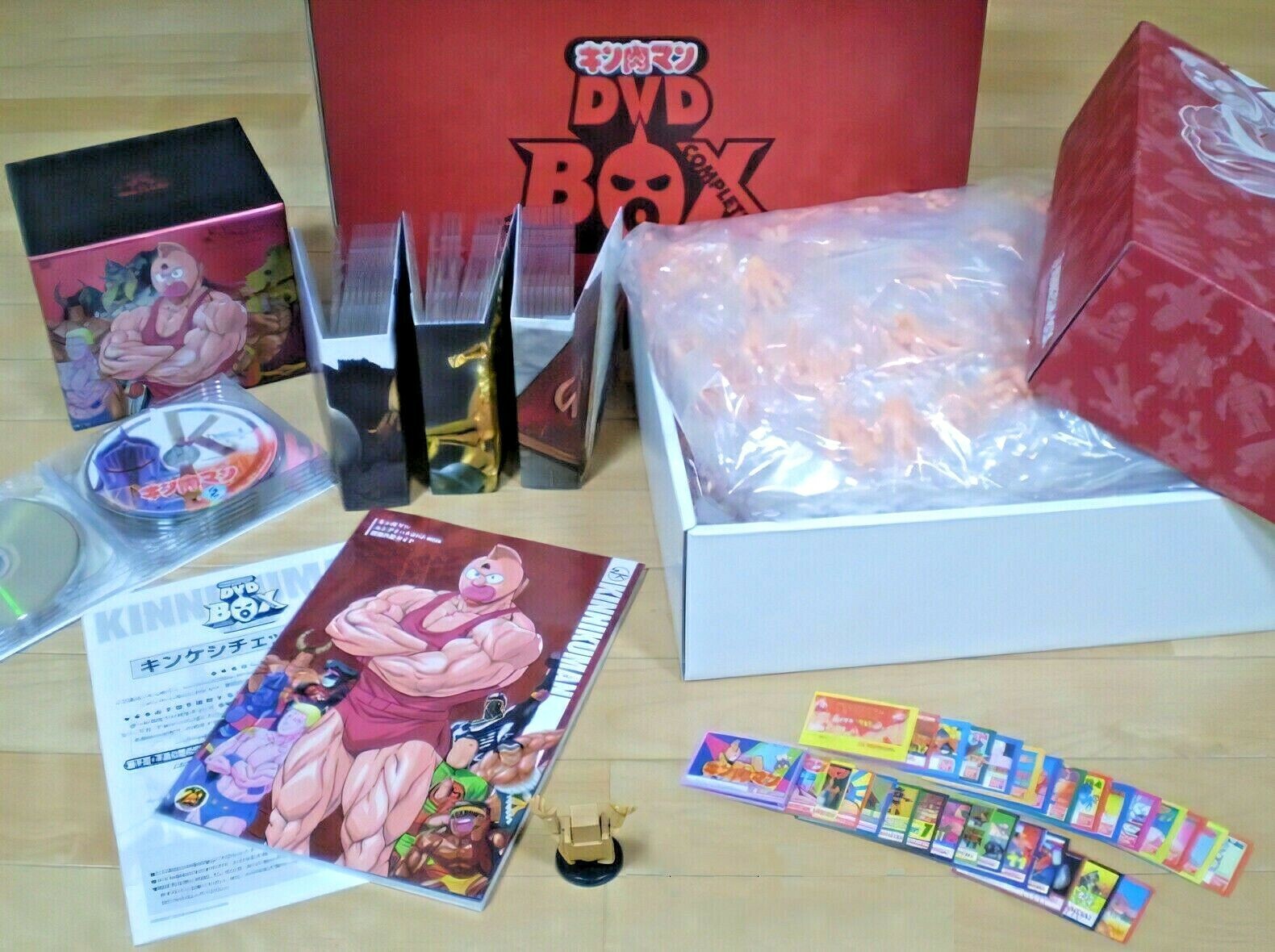 Rare! KINNIKUMAN Japanese Complete DVD-BOX with KINKESHI 418