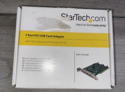StarTech.com 7 Port PCI USB Card Adapter PCIUSB7 