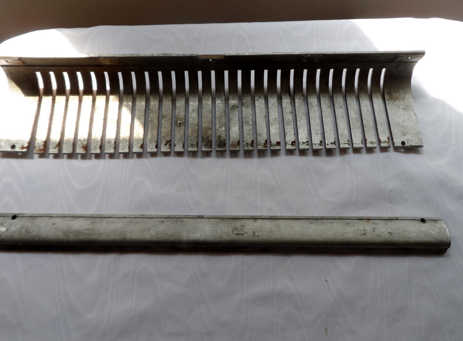 Antique National Cash Register Model 349 Parts Nickel Comb & Plate