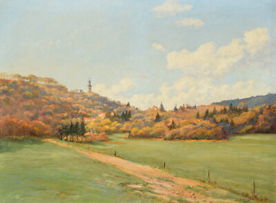 Harald Sommer 1930-2011 Bad Soden / Gemälde Taunus Landschaft Herbst / Kronberg