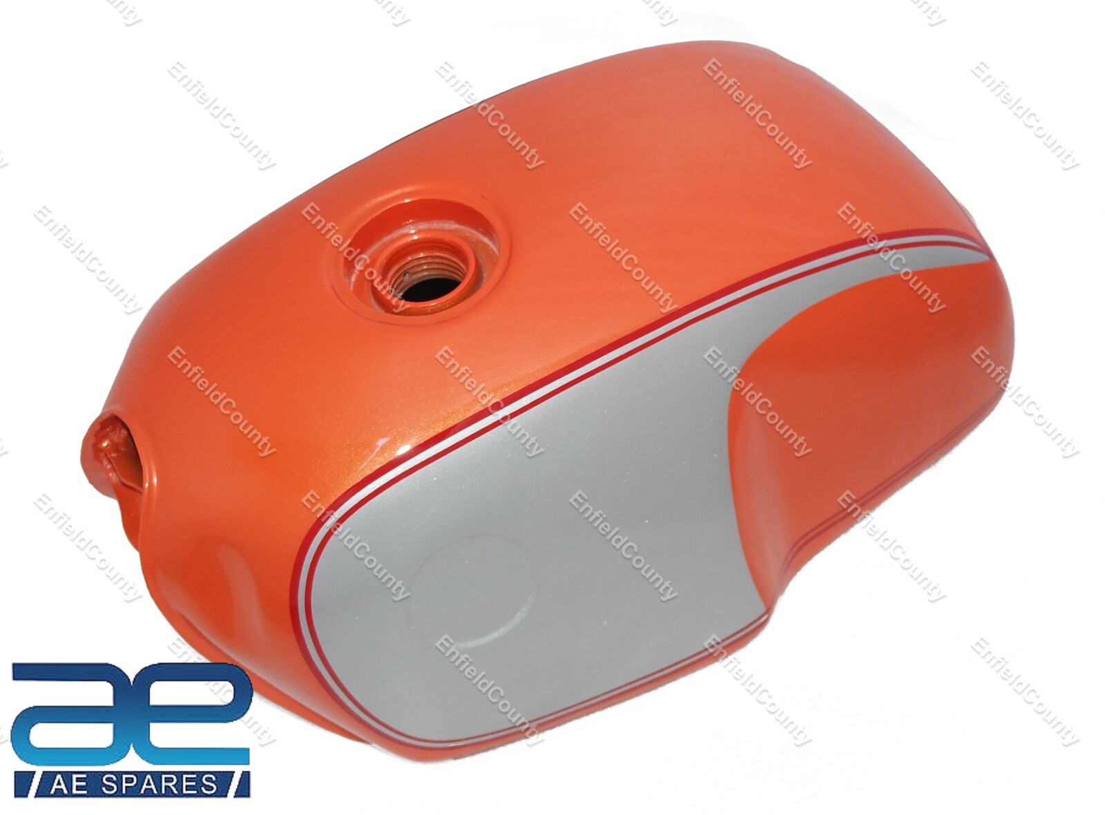 For BMW R100 Rt Rs R90 R80 R75 Orange & Silver Petrol Fuel Gas Tank Steel 