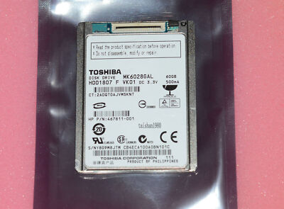 1.8'' MK6028GAL 60GB ZIF CE hard disk drive HDD1807 For HP Compaq mini 700