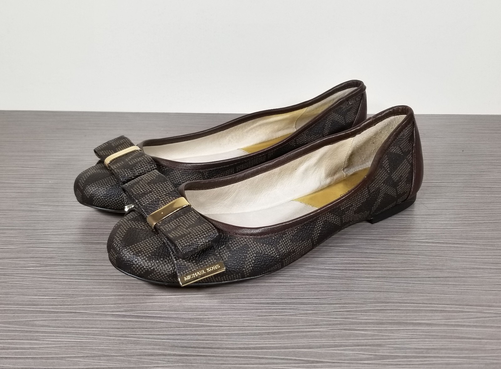 MICHAEL Michael Kors Kiera Ballet Flats, Brown, Womens Size 7.5 M