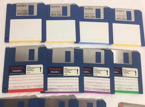 Lot Of (11) SONY & VERBATIM DSDD Double Sided Double Density 3.5” Floppy Disks