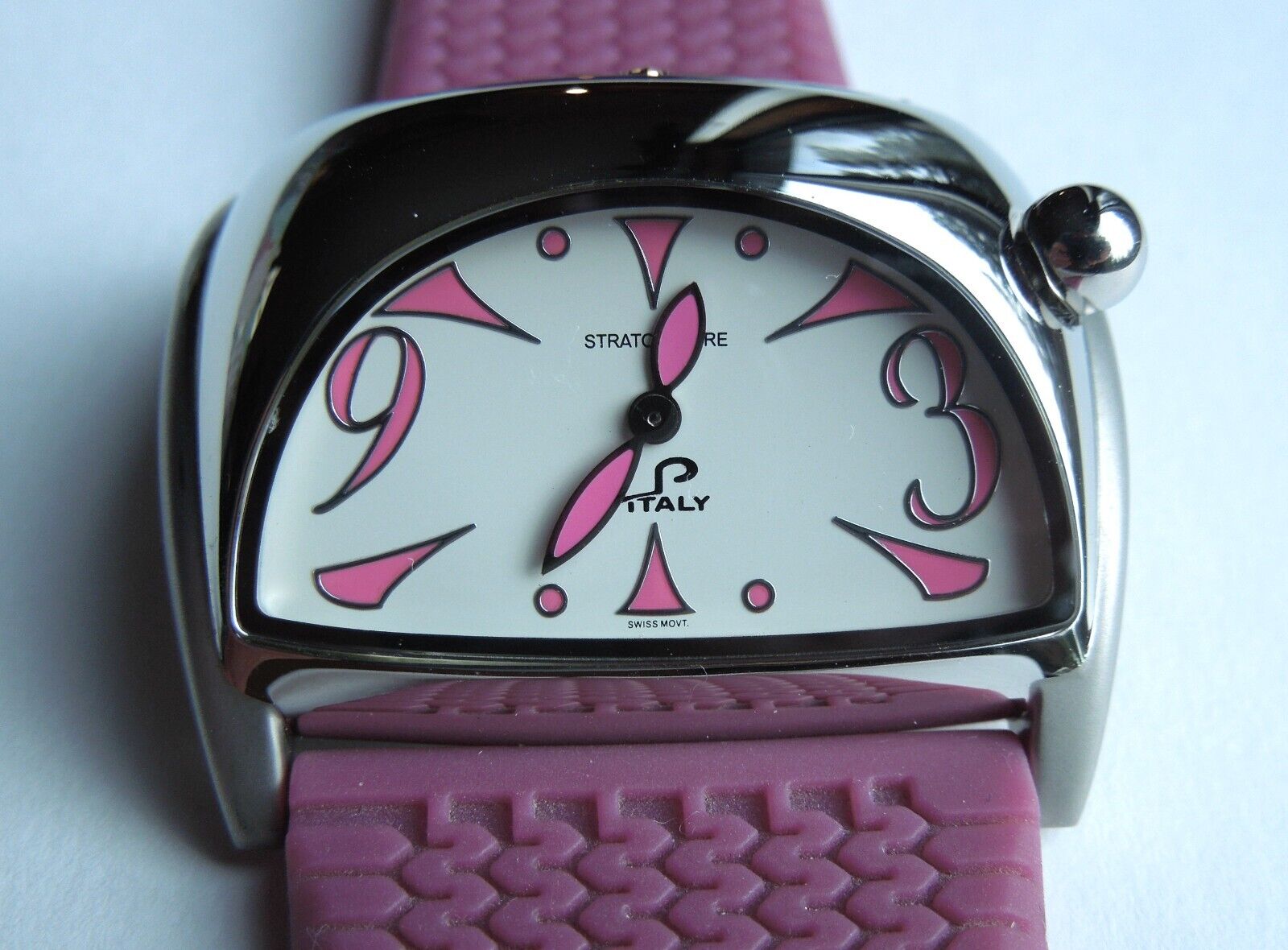 LP Italy STRATOSPHERE Watch, 4311.20.273, Pink, Rubber Strap LP Italy STRATOSPHERE Watch, 4311.20.273, Pink, Rubber Strap