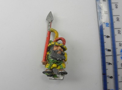 DWARF SERGEANT c Metal MB1 Dwarfs Spearmen Regiment Marauder Warhammer 1991 B3c