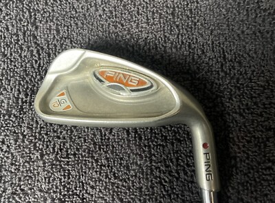 Used Ping G10 8-Iron - Right-Handed - Ping AWT Stiff Shaft Flex - Red Dot.