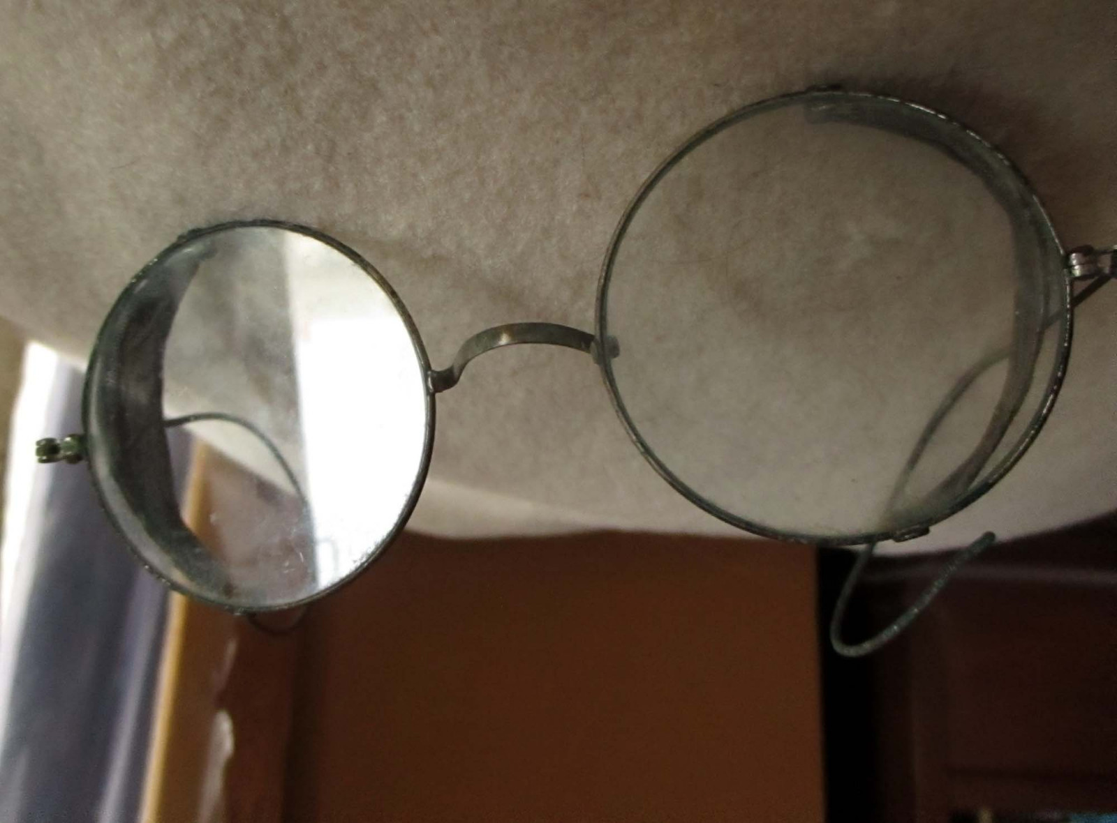 SPA VTG Antique Wire rim mesh Welding Safety Glasses Goggles  Steam Punk Clear