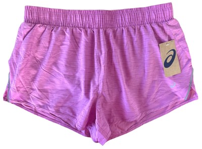 ASICS Women's Woven Running Shorts w/ Built-in Panty Size XL Pink
