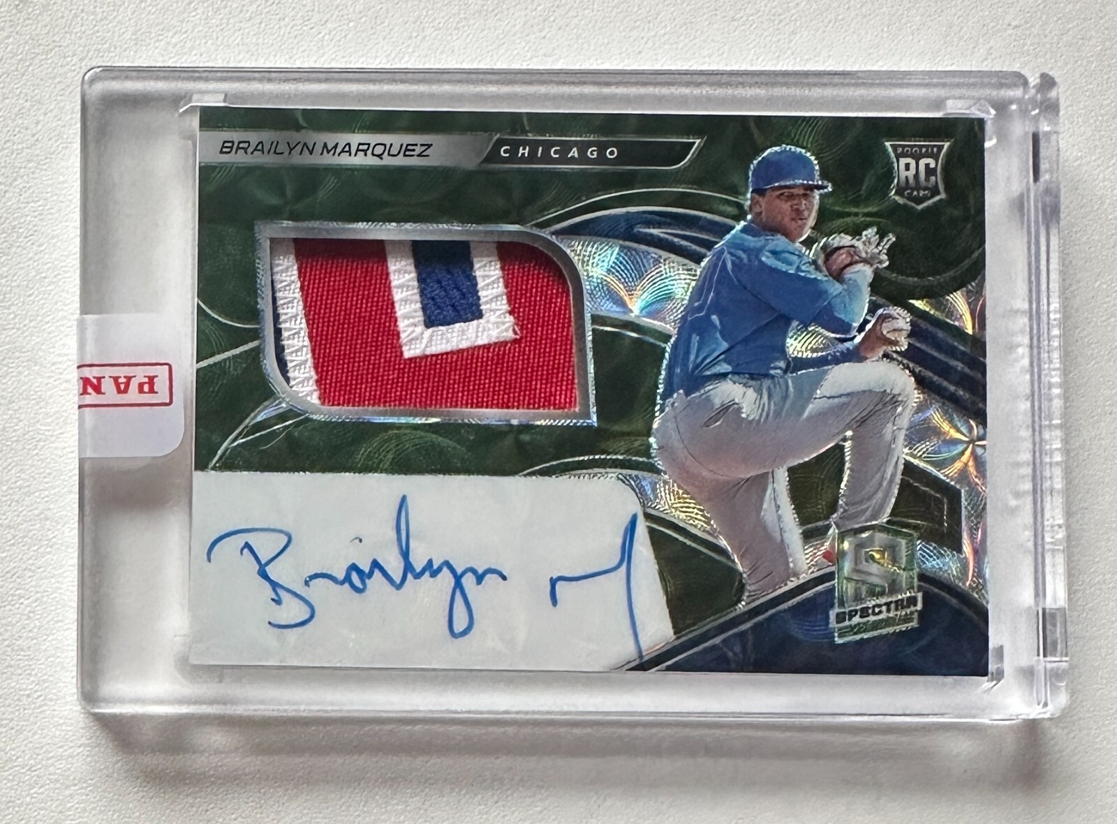 2021 Panini Spectra Rookie Jersey Auto Green #139 Brailyn