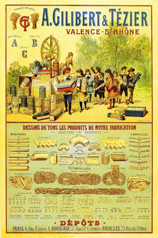 PÃ¢Tes Gilibert TÃ©Zier Rdzv - Poster Hq 90x125cm D'Une Affiche Vintage