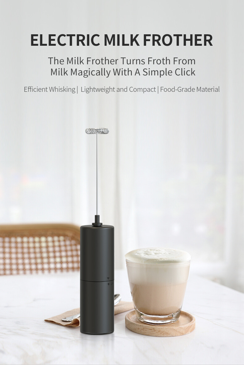 Milk Frother Whisk Electric Egg Beater Hand Coffee Shake Mixer Mini Kitchen Tool