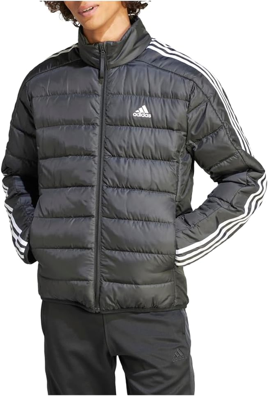 adidas Mens Essentials 3-stripes Light Down Jacket