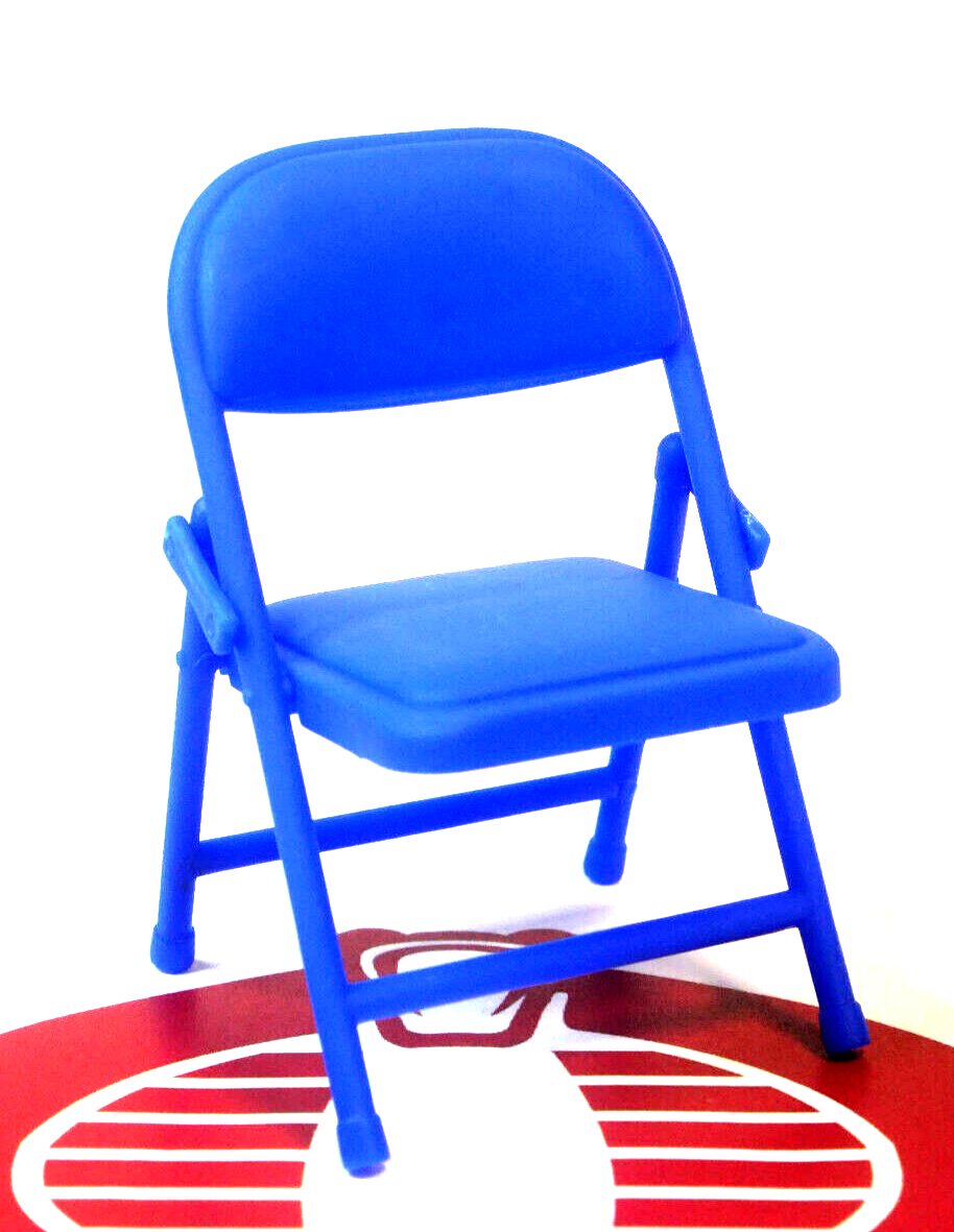 WWF WWE Wrestling Accessory Ring Blue Chair Mattel | eBay