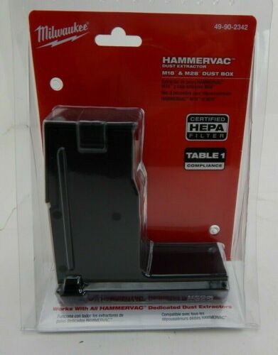 Milwaukee 49-90-2342 M18 / M28 Hammervac Dust Extractor Box Lid w/ HEPA Filter