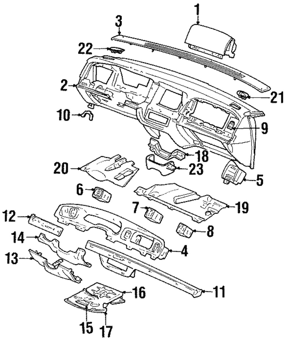 Genuine Ford Vent Grille F8AZ-19893-AAD