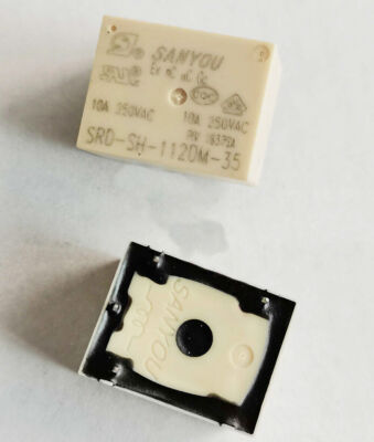 1PC SRD-SH-112DM-35 12VDC SanYou  Power  Relay 10A 250VAC 5Pins #A6-3
