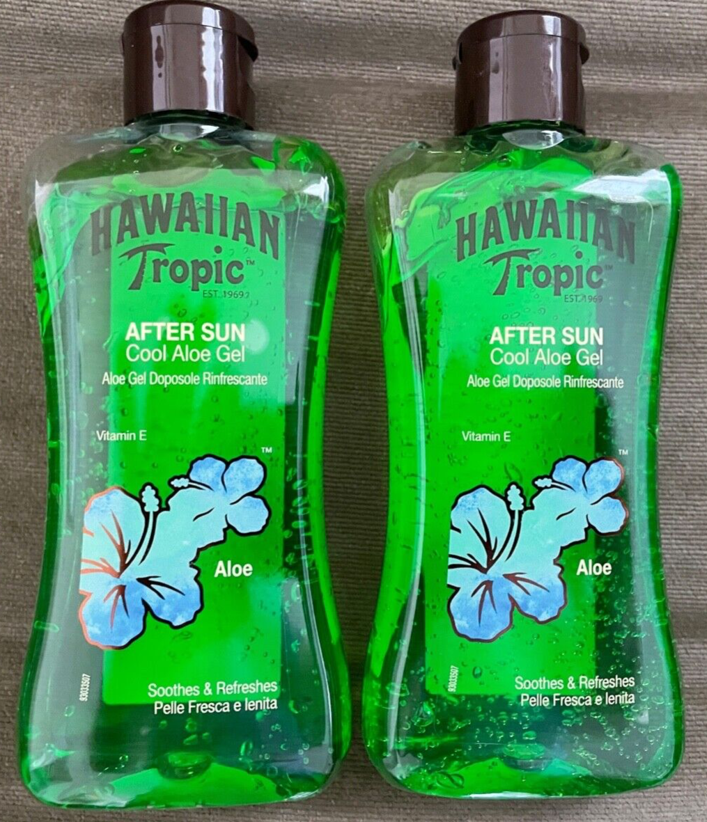 2X Two Hawaiian Tropic Aloe After Sun Cool Aloe Gel Vitamin 