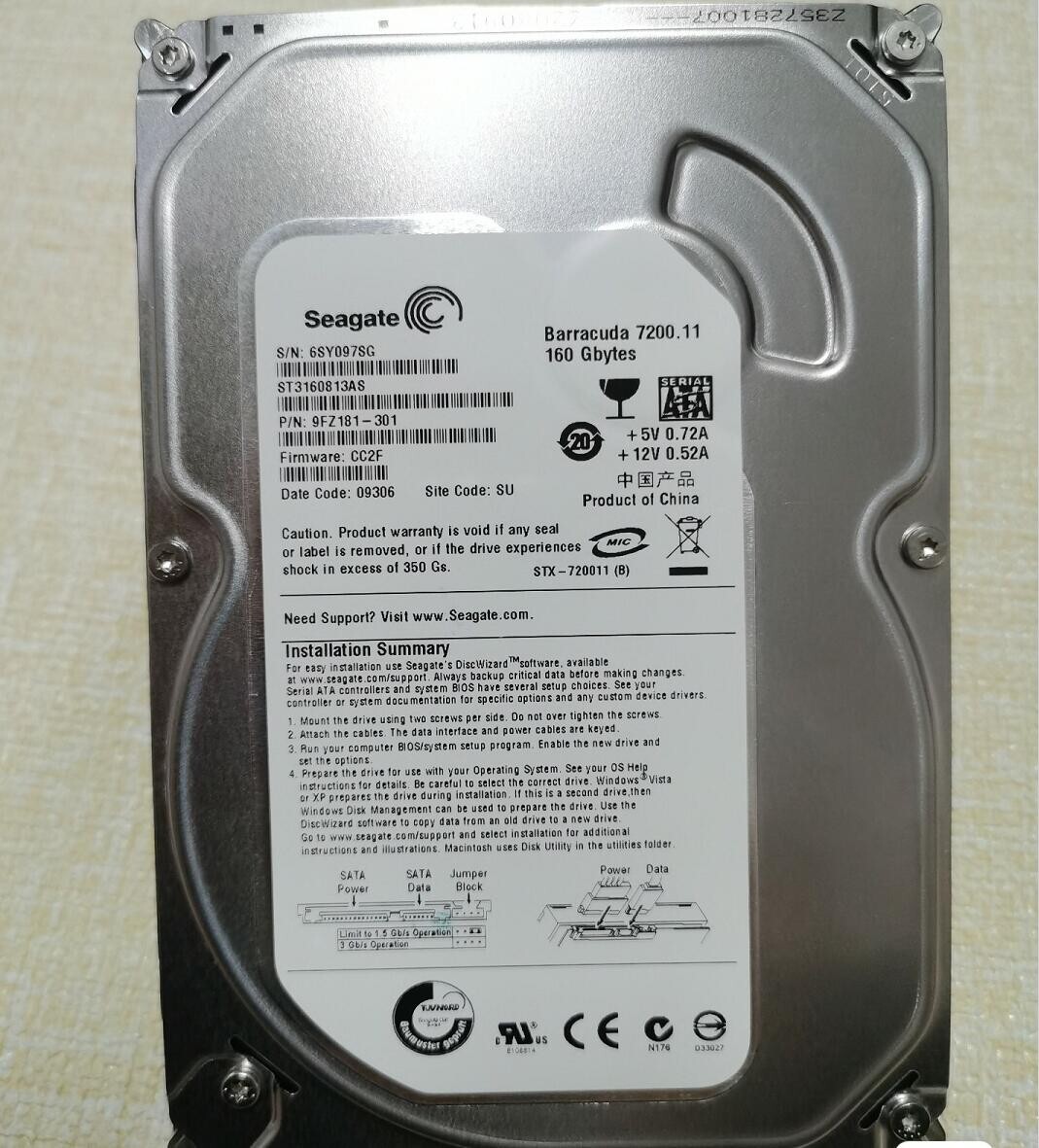 外付けハードディスク・ドライブ Seagate Barracuda 7200.10 160GB HDD Amazon.com: Seagate Barracuda 7200.10 Hard Drive - 3.5