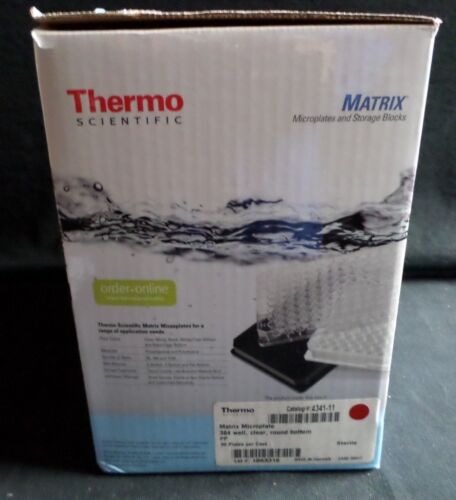(50) Thermo Scientific 384-Well PP Matrix Microplate Round Bttm Sterile 4341-11