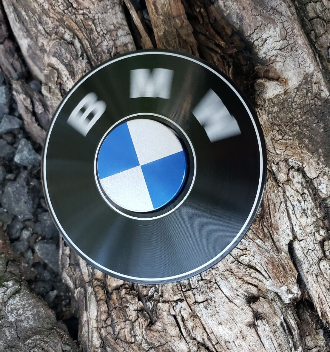 Black White Very Cool Metal Fidget Spinner Toy Boys Girls Kids Adults ADHD Focus