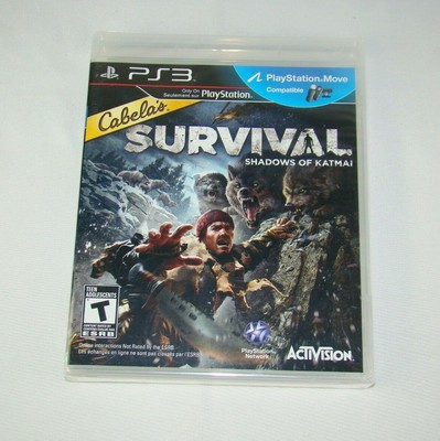 PS3 Cabela's Survival Shadows of Katmai game New factory sealed, 2011 Activision