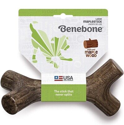 LARGE Maple Stick Benebone Durable Dog Flavored Chew Toy 