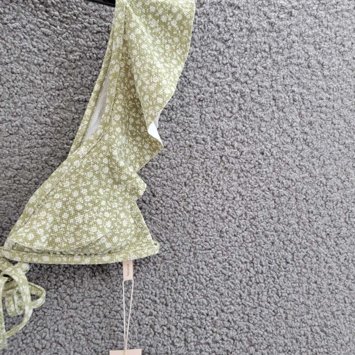 Eberjey Graziela Bikini Top Women's XS Garden Floral Adjustable Back Tie Closure - Picture 4 of 14