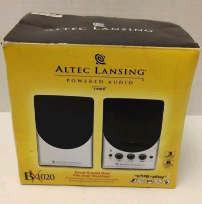 Altec Lansing BX1020 Powered Audio Stereo Plug & Play Computer Speakers 2006