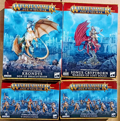 WARHAMMER AOS - IONUS + KRONDYS + VINDICTORS X2 - STORMCAST ETERNALS LOT - NIB