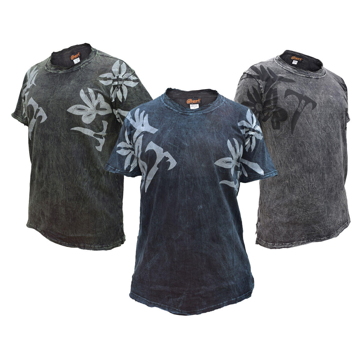 国内未入荷 FLYERRER - Grunge Brush-Stained Raw Hem T-Shirt FLYERRER Grunge Brush-Stained Raw Hem T-Shirt