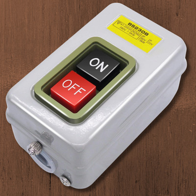 Mxuteuk AC 220V/380V Push Button Switch On/Off Start Stop Switch 3 Phase Self Lo