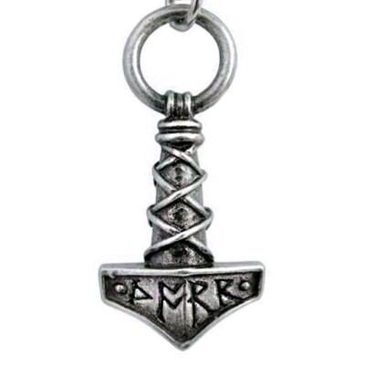 Thor's Hammer Amulet Pendant Necklace Boxed, Viking Warrior, Alchemy England