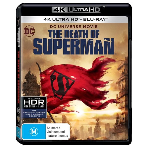 The Death Of Superman (4K UHD + Blu-Ray) Brand New & Sealed - Region B - Picture 1 of 2