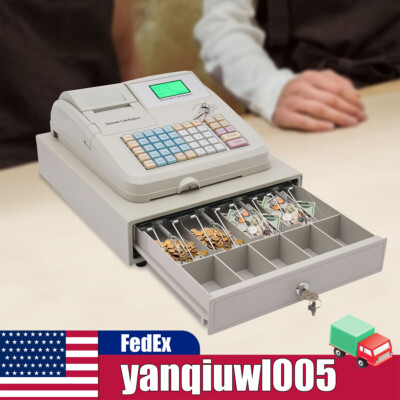 Electronic Pos Cash Register Cashier Machine With Drawer Financial Equipment