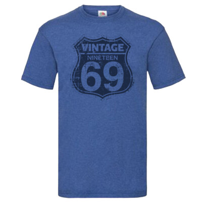 Vintage 1969 Nineteen Sixty Nine T-Shirt Birthday Gift