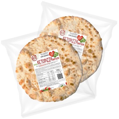 2 Bases PIZZA KETO Line@diet | Base Battue 190g ! 100% ITALIENNE