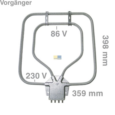 Backofenheizung Heizelement Unterhitze Original Siemens 212622 Küppersbusch 