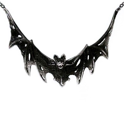 Villa Diodati Bat Necklace, Gothic Dracula Vampire Night Hunter, Alchemy England