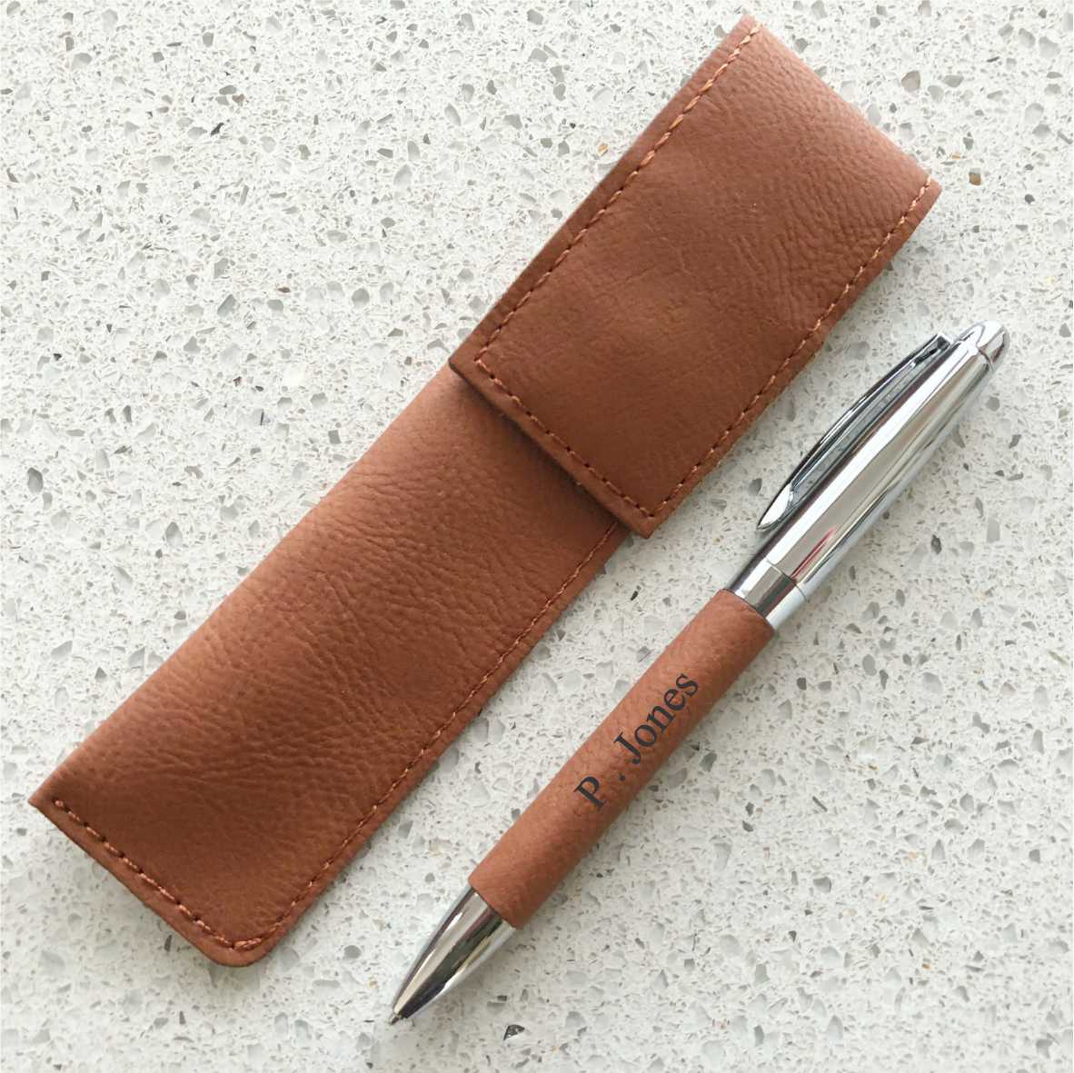 Personalised Christmas Leatherette Pen Set Engraved Xmas Present Gift Teacher | eBay