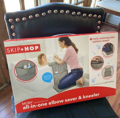 NEW   Skip Hop Grey Baby Moby Bath All-In-One Slip Pocket Elbow Saver & Kneeler