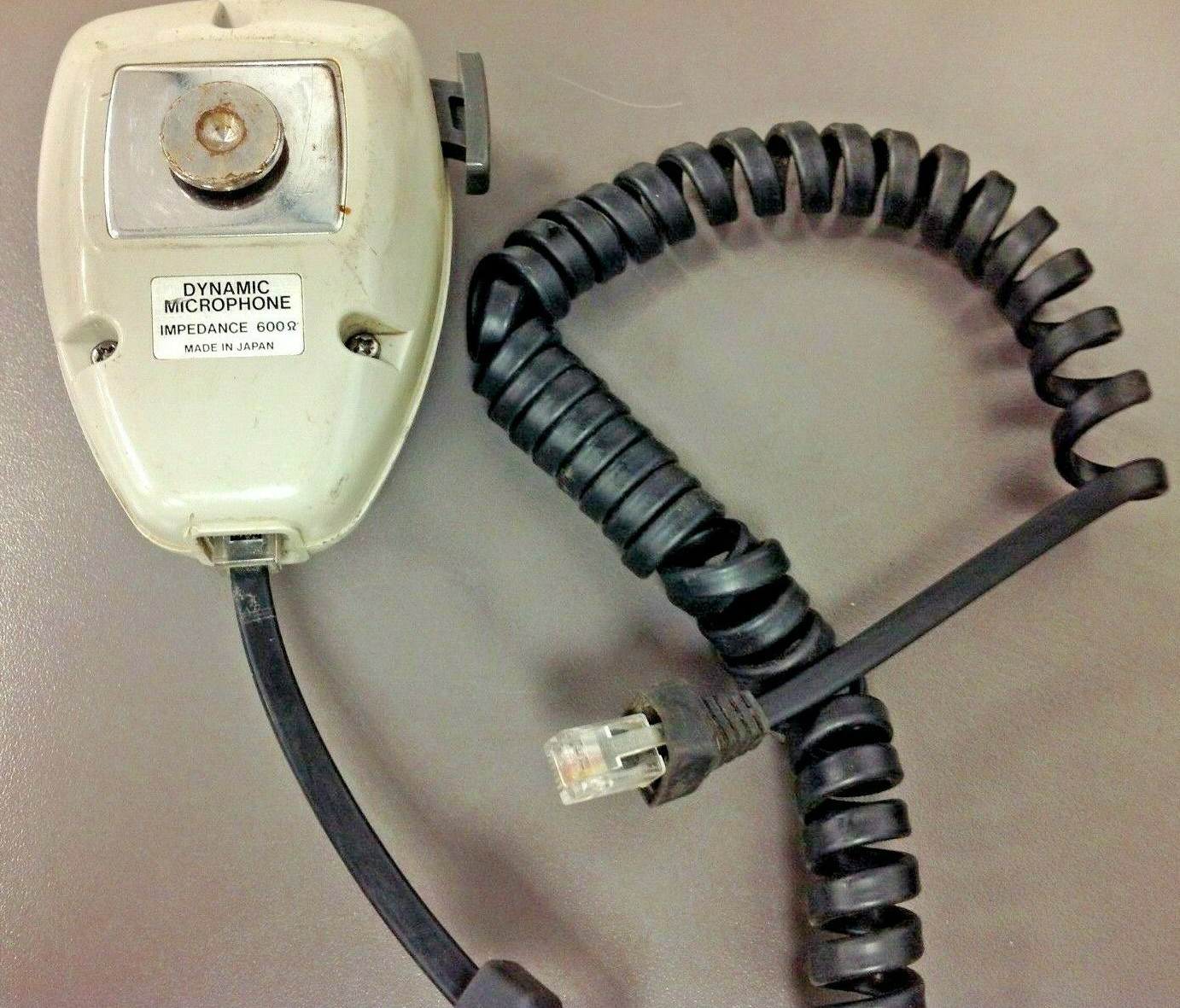 Kenwood Dynamic Microphone with Cord, 6 pin, TESTED, GOOD WORKING CONDITION