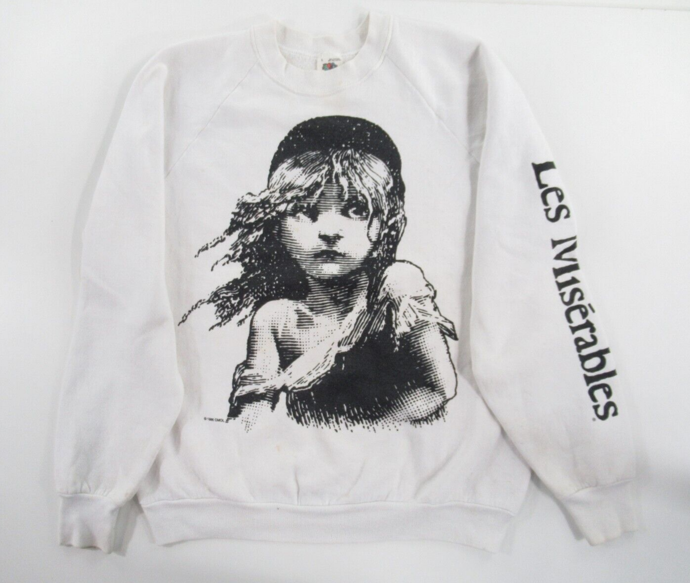 トップス 80s Les Miserables Sweat Shirt Size XL Vintage 1986 Les Miserables Sweatshirt/size L/movie Tee/grey