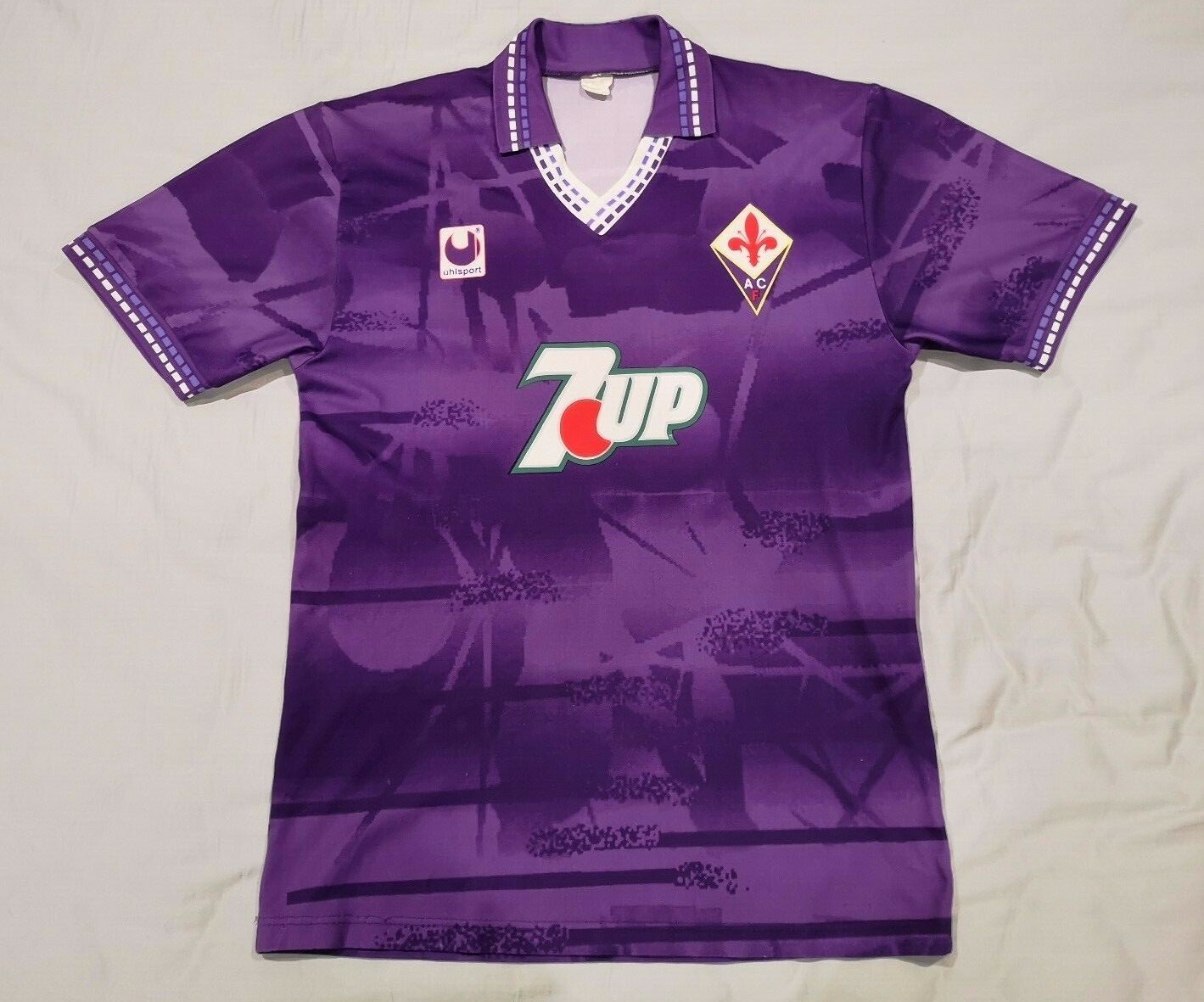 Uhlsport Fiorentina 7Up 1993-94 Home M Shirt Maglia | eBay Uhlsport Fiorentina 7Up 1993-94 Home M Shirt Maglia | eBay