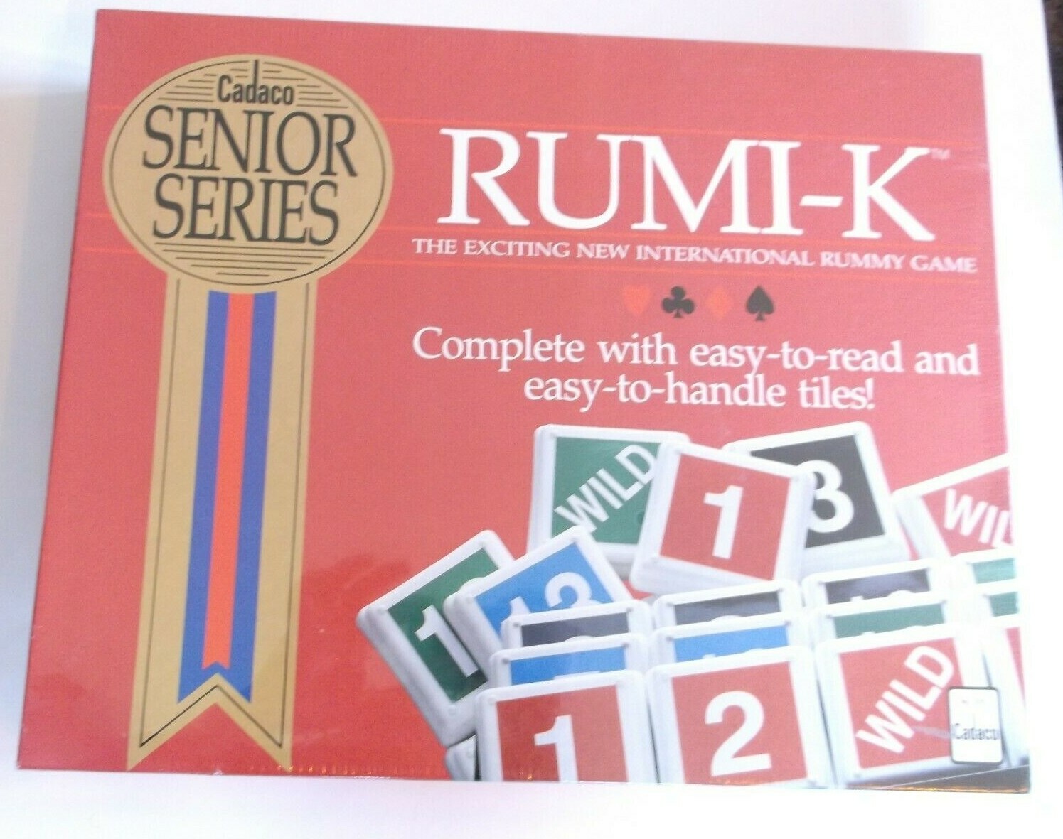 RumiK Board Game Cadaco Senior Series Rummikub Large Tiles Easy To