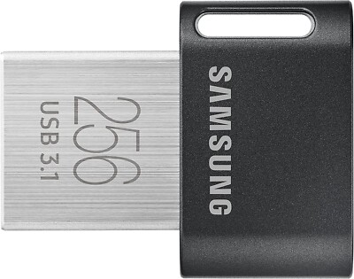 256GB Samsung FIT Plus USB 3.1 Flash Drive, Storage for Photos Videos Music