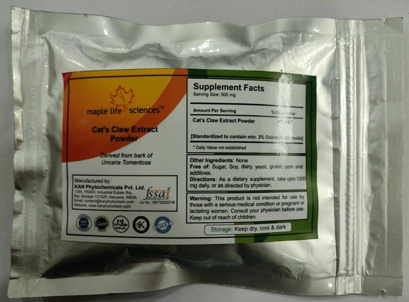 Cat'S Claw Extract Powder Uncaria Tomentosa 3% Oxindole Alkaloids For Arthritis