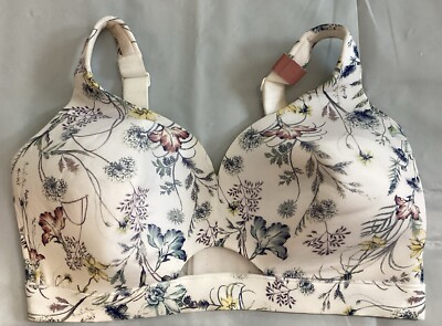 Cacique Lane Bryant Comfort Bliss Lightly Lined Underwire Floral Bra 36DDD