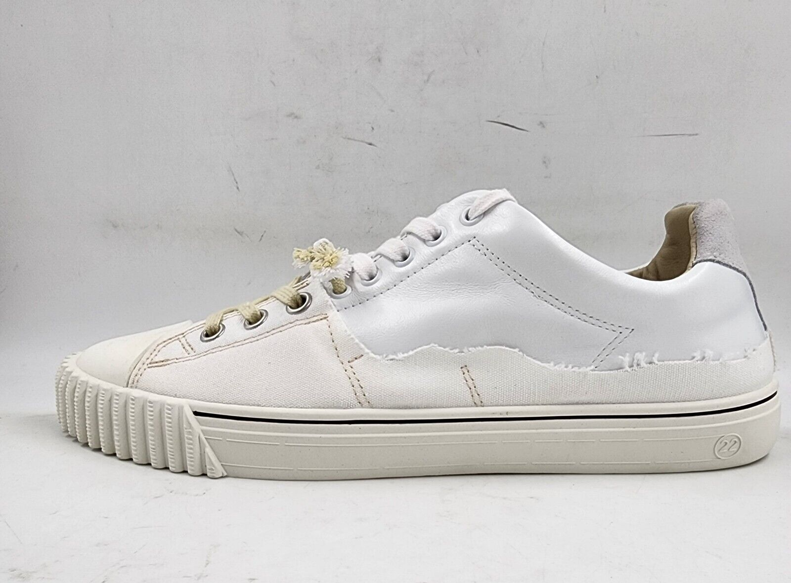 Maison Margiela New Evolution Distressed Lace-Up Sneakers Maison Margiela New Evolution Distressed Lace-Up Sneakers