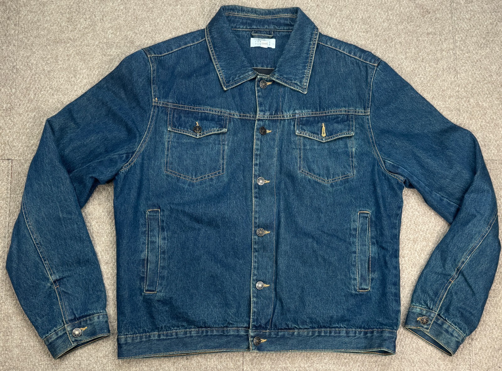 Barneys New York Men's Vintage Lined Button Up Denim Jacket